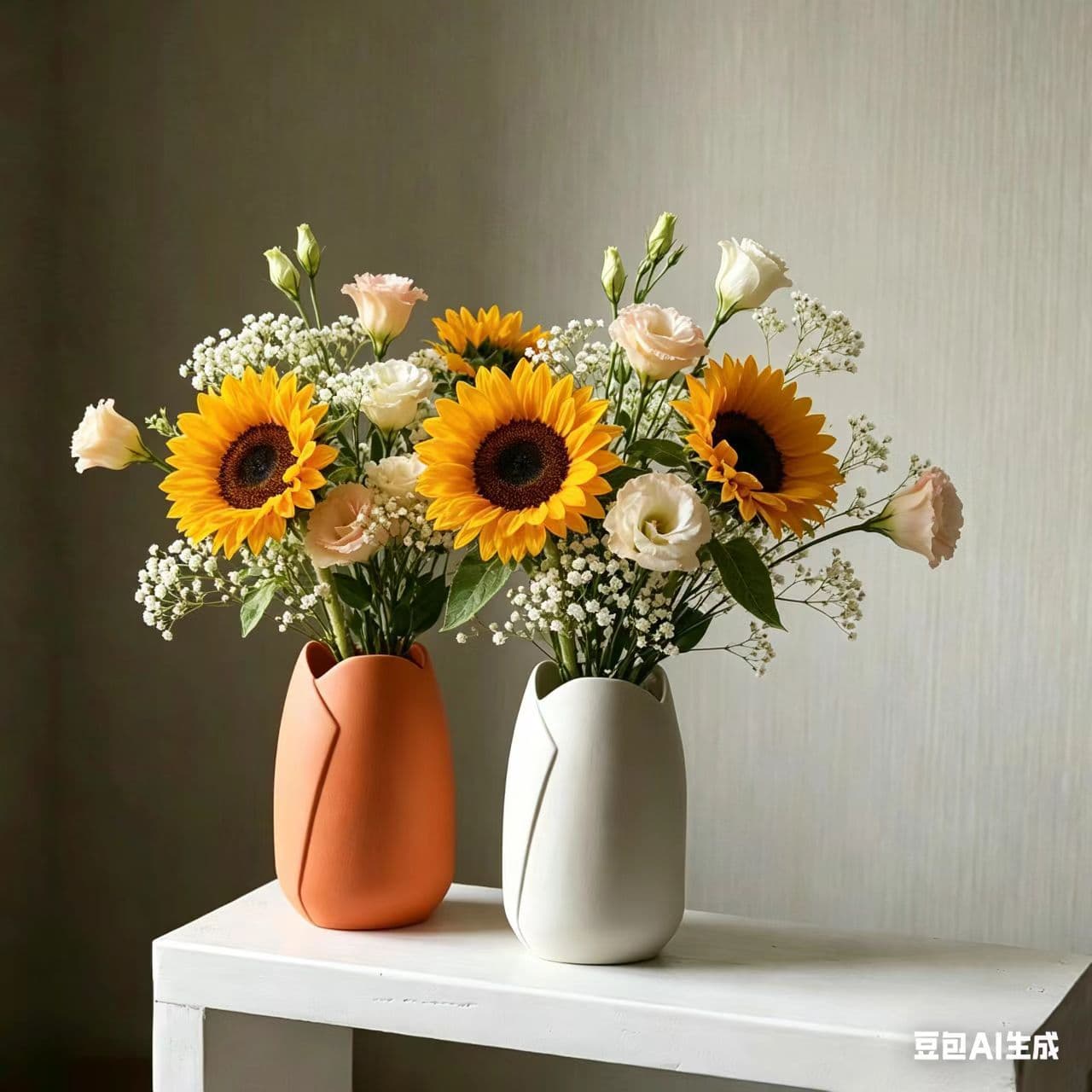 Creative Desktop Ceramic Hydroponic Vase for Dried and Fresh Flowers, Artistic Decoration for Living Room, Homestay, TV Cabinet, and Entryway