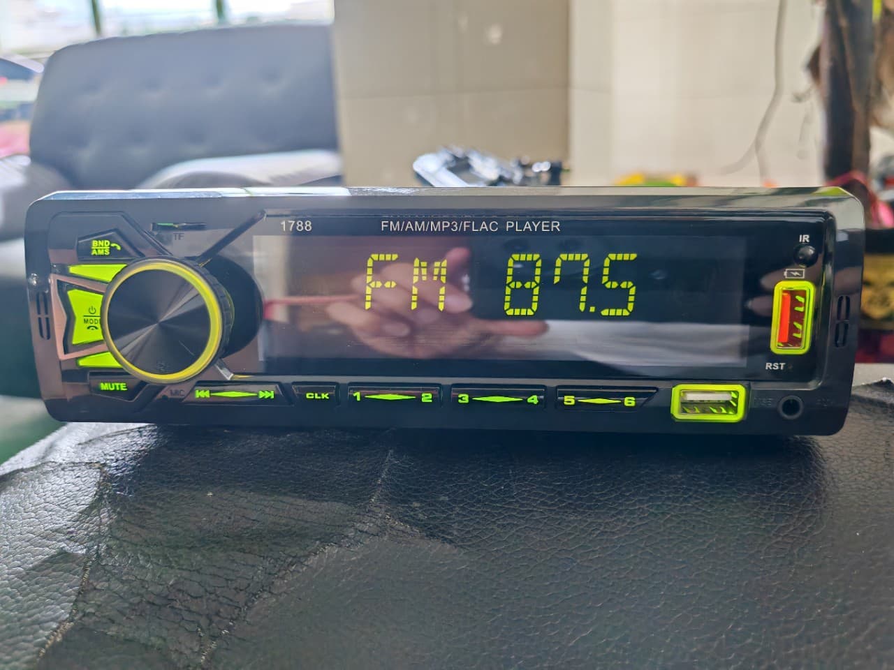 New Cross-Border 1789 Car MP3 Player Bluetooth Car MP3 USB SD Card Dual USB Charging Radio 7-Color