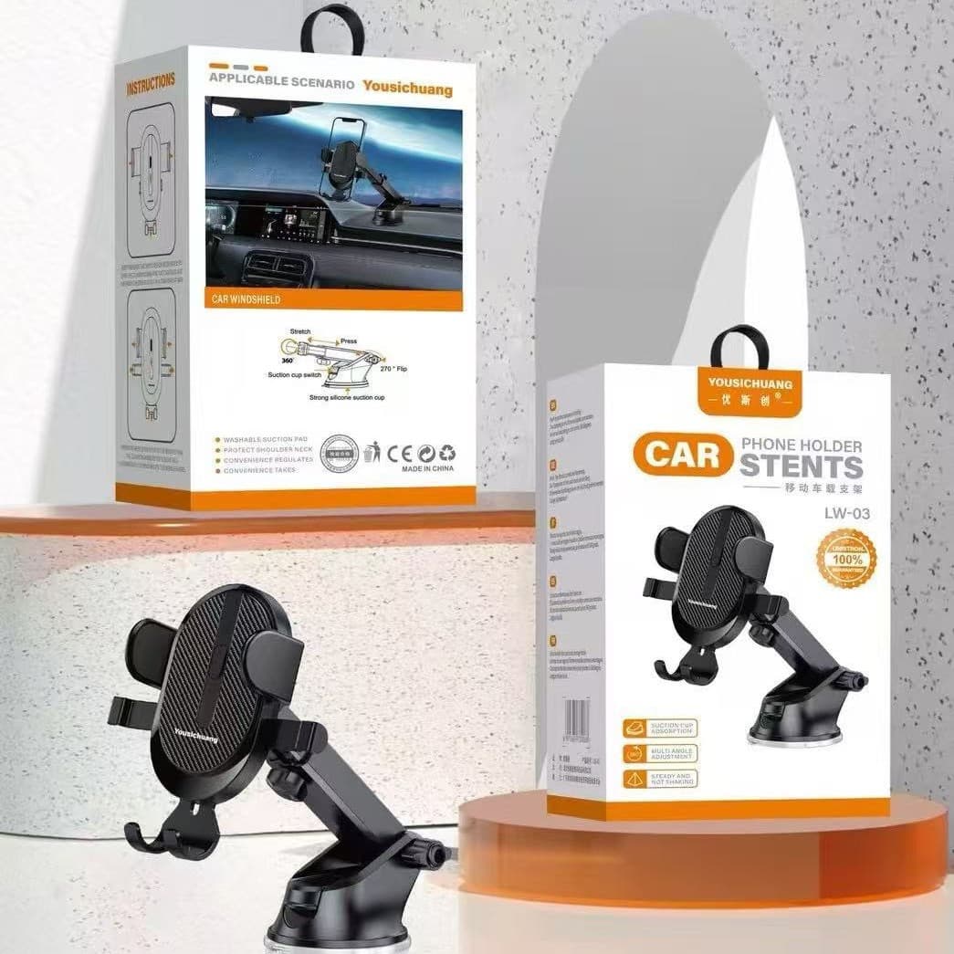 Yousichuang Car Dashboard Suction Cup Mount, Air Vent Gravity Mount, Suction Cup Car Mount