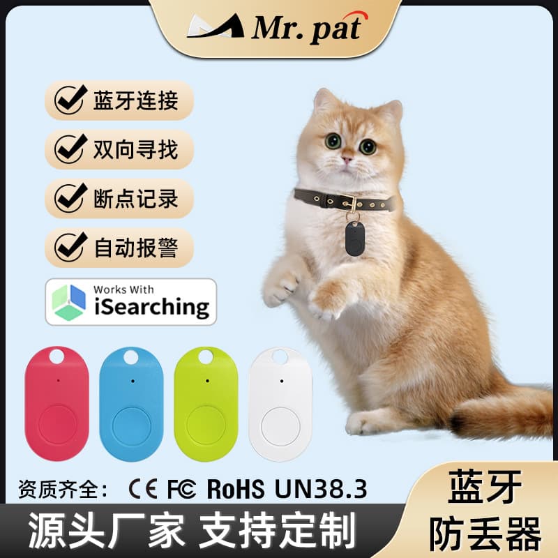 New Oval Bluetooth Anti-Lost Smart Alarm Dual Positioning Pet Key 5.2 Bluetooth Anti-Lost Wholesale Sport Tracking Electronics