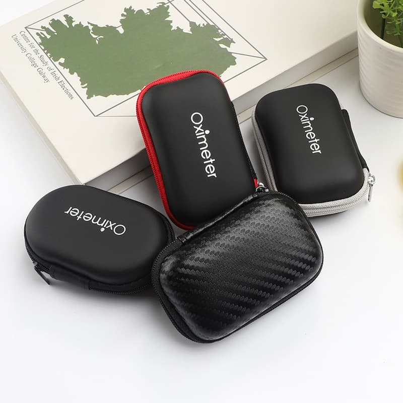 Spot oximeter storage bag, finger pressure oximeter zipper packaging box, EVA portable anti-fall bag protective cover