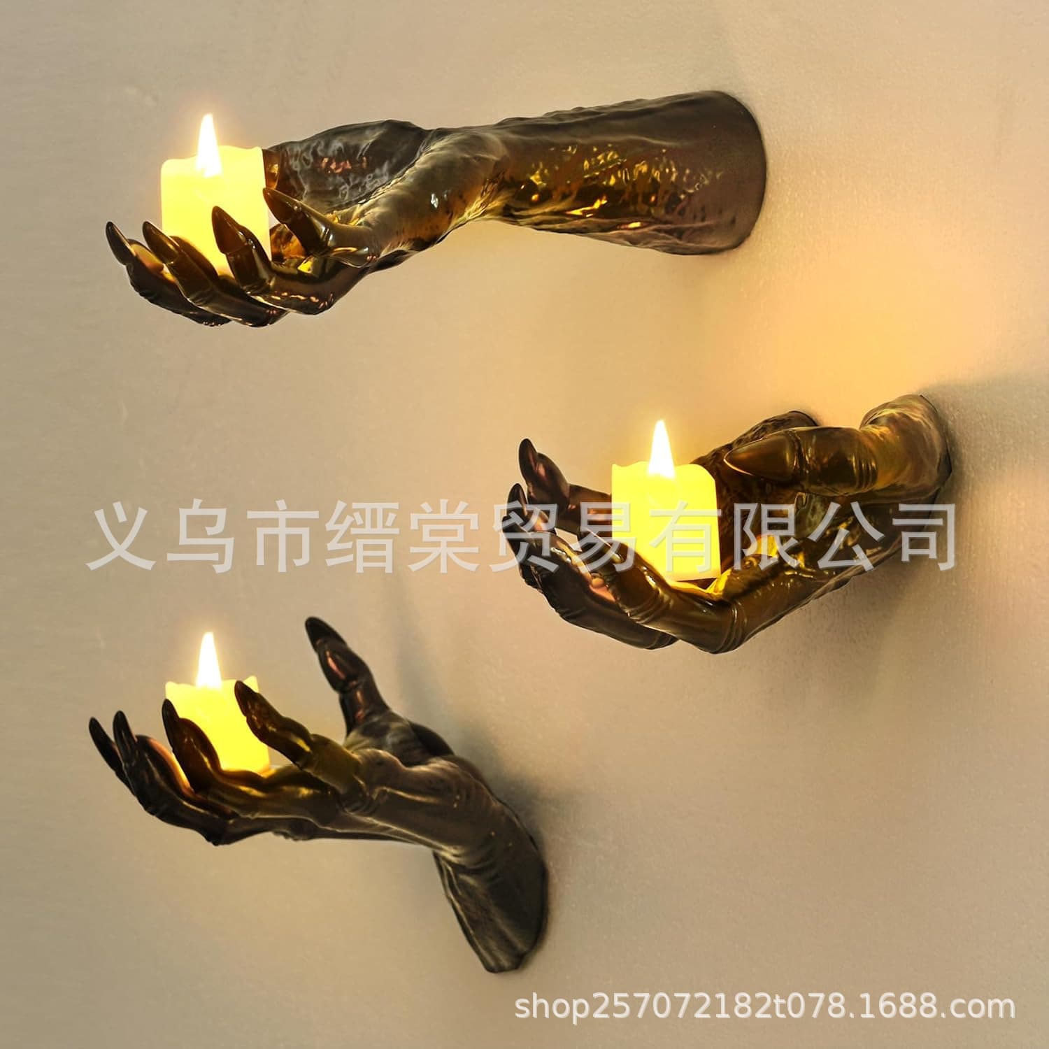 Halloween decoration hands Halloween devil hands interior decoration gothic wall decoration props ghost hands