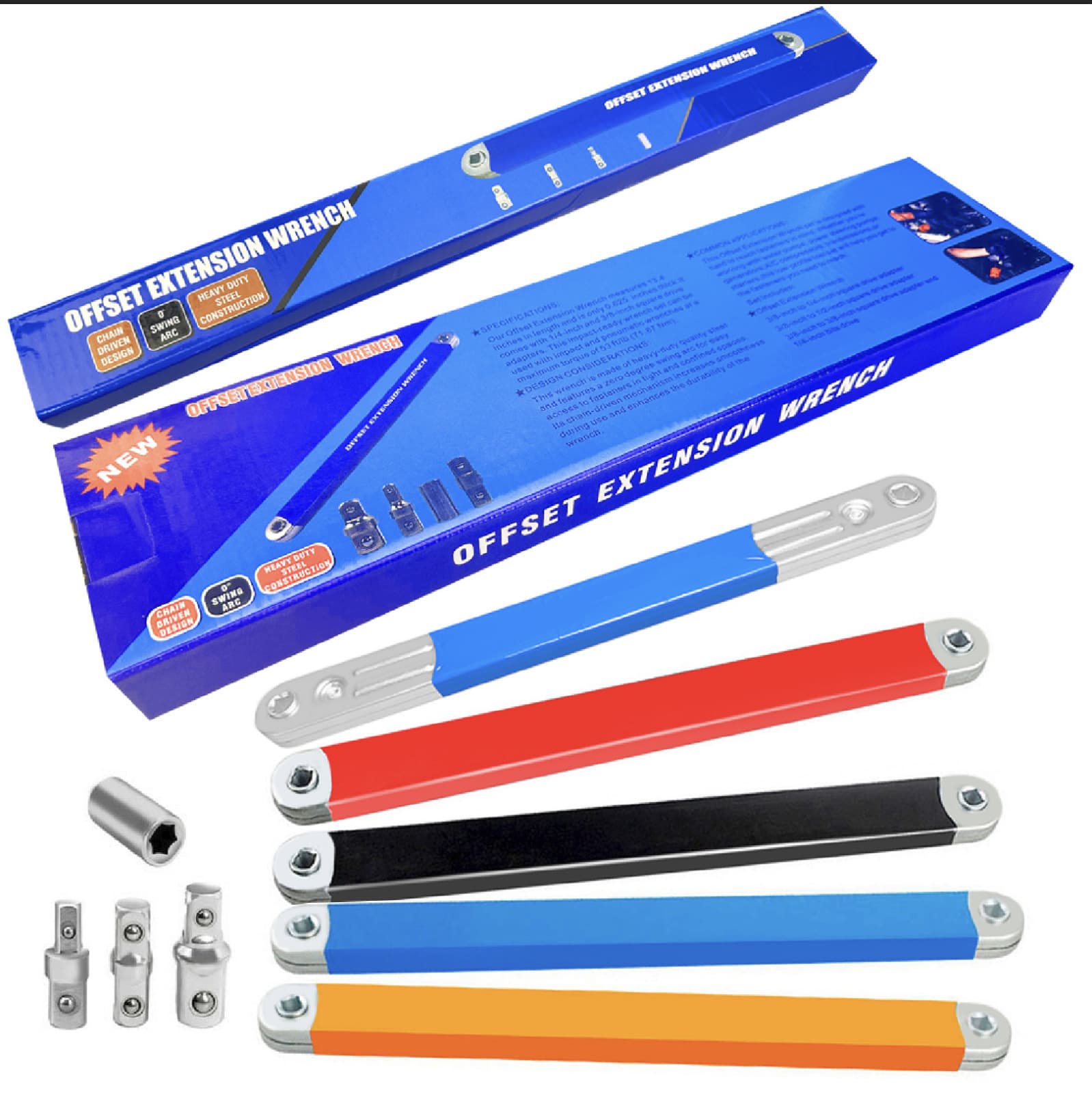 Yunbei ratchet extension wrench, multi-purpose adjustable wrench