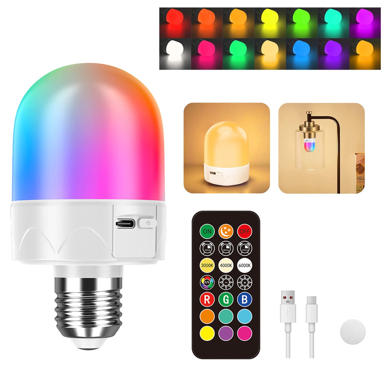Magnetic Charging Wall Light LED Rechargeable Light Source Large Capacity Rechargeable Bulb Small Leaf Light Rechargeable Remote Control Light