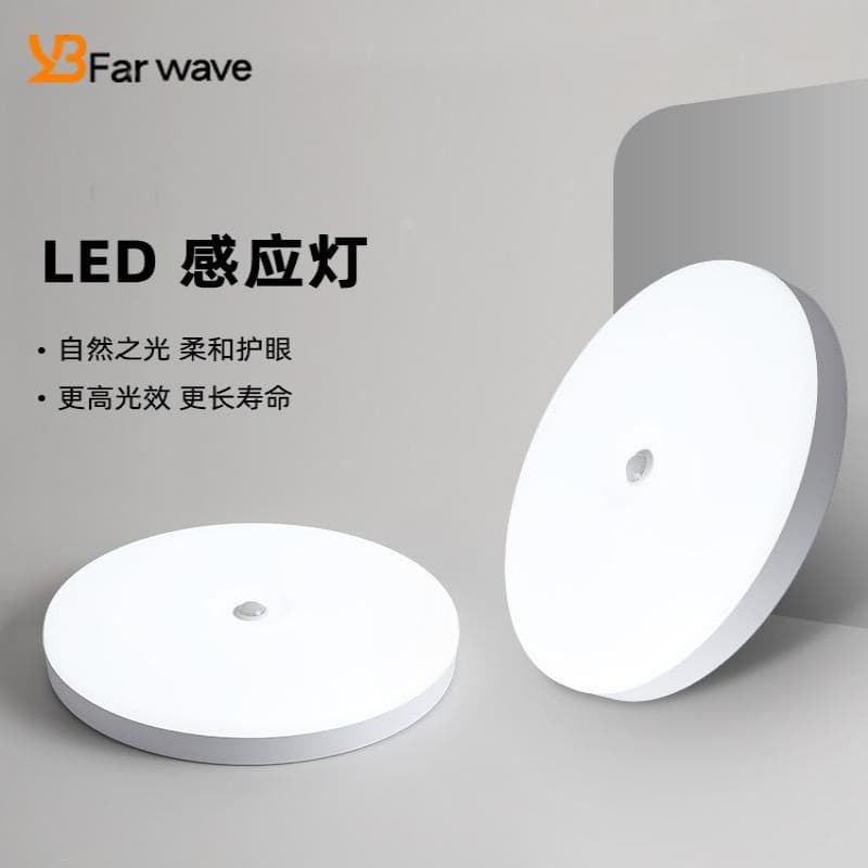 Sound & Light Control Ultra-thin Ceiling Light Infrared Human Radar Sensor Light Triple-proof Outdoor Balcony Stairway Corridor Lamp