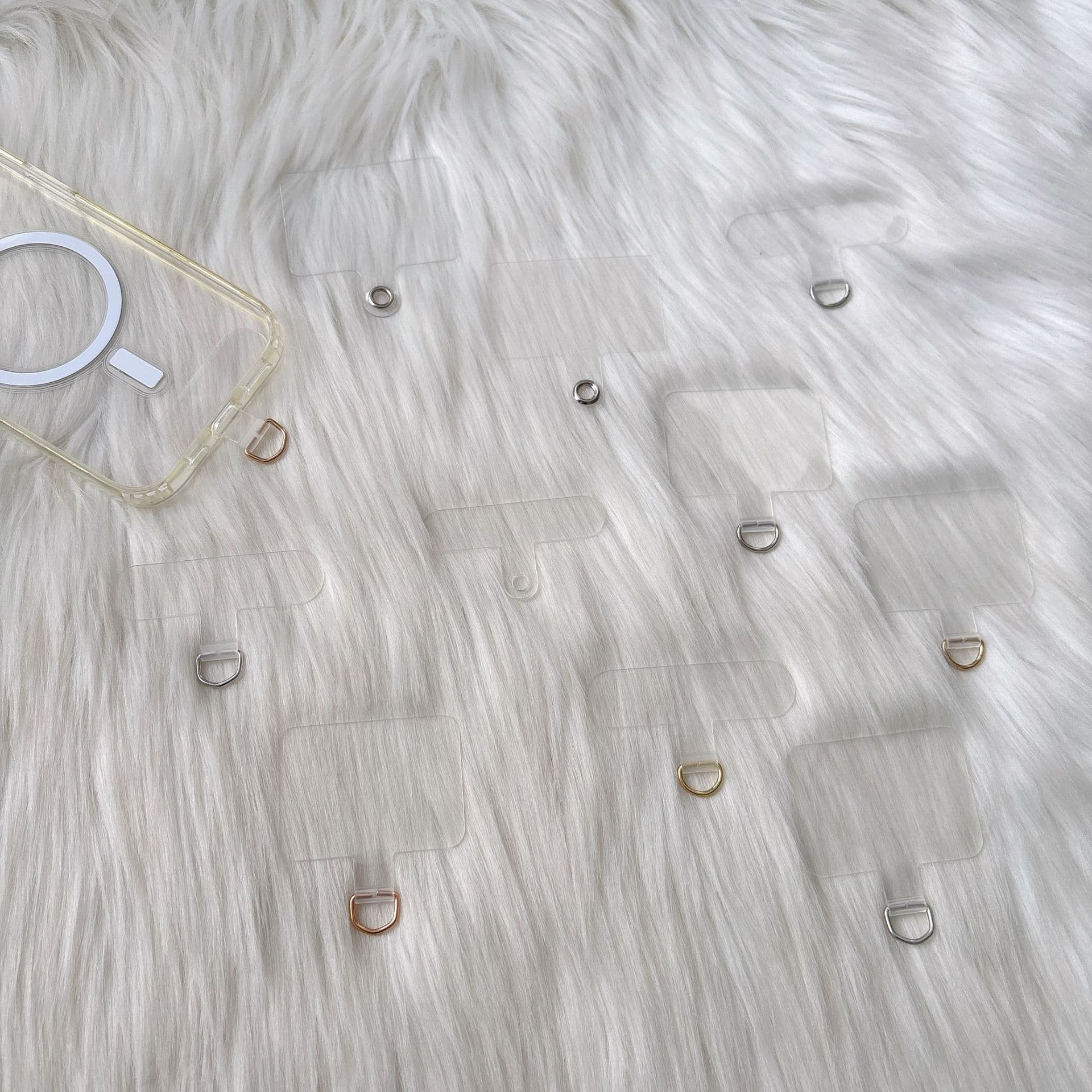 Cross-Border Phone Case Crossbody Lanyard Transparent Gasket Adhesive Clip Fixing Film Back Patch