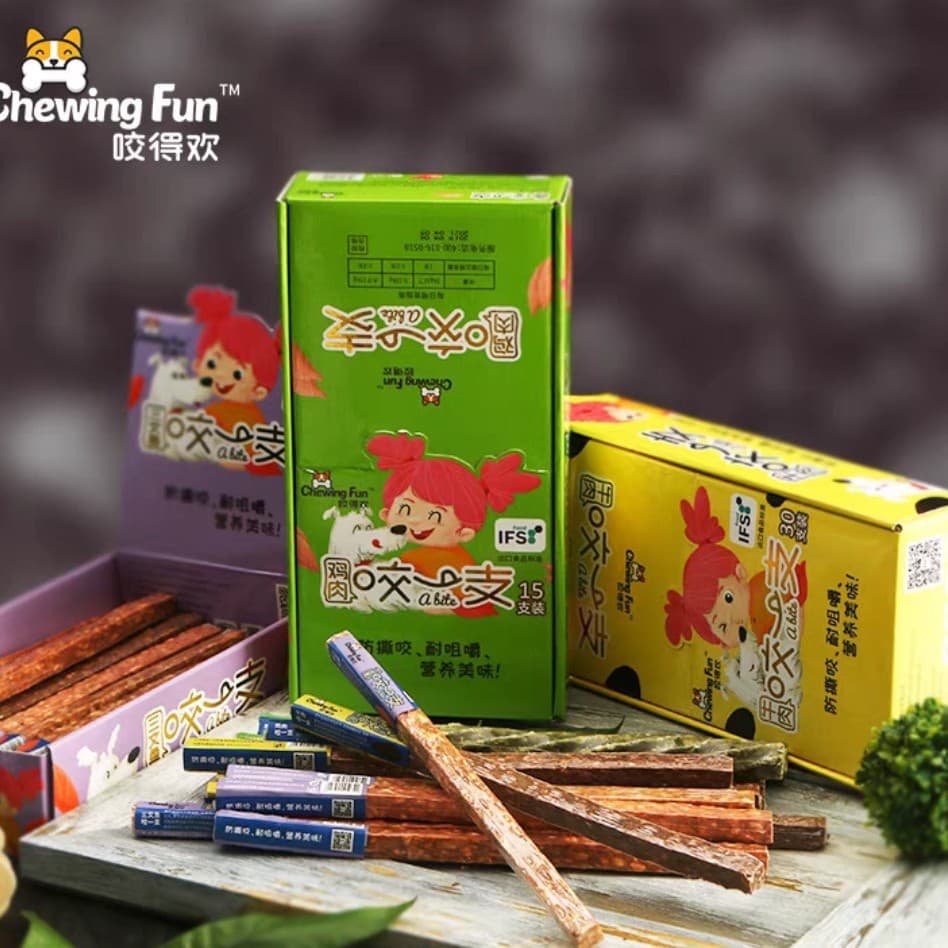 Yidehuan Bite One Get Pet Dog Chew Stick Chew Toy Reward Small/Medium Breed Beef Flavor Snack