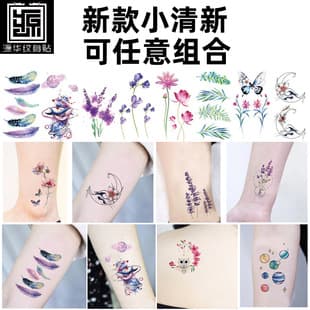 Fresh Style Waterproof Temporary Tattoos, Factory Stock, Harajuku Korean Style Tattoos, Amazon Supplier Factory