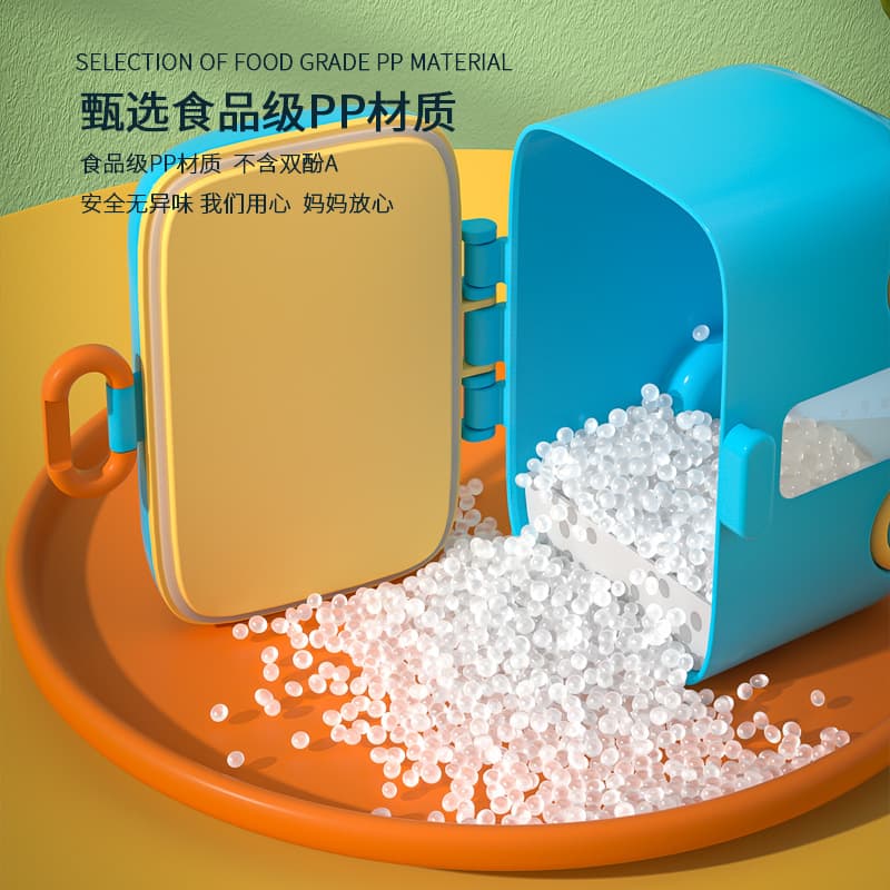 Trendy Pet Food Storage Barrel Sealed Moisture-proof Box For Dog Cat Food Storage Cat Toy Box