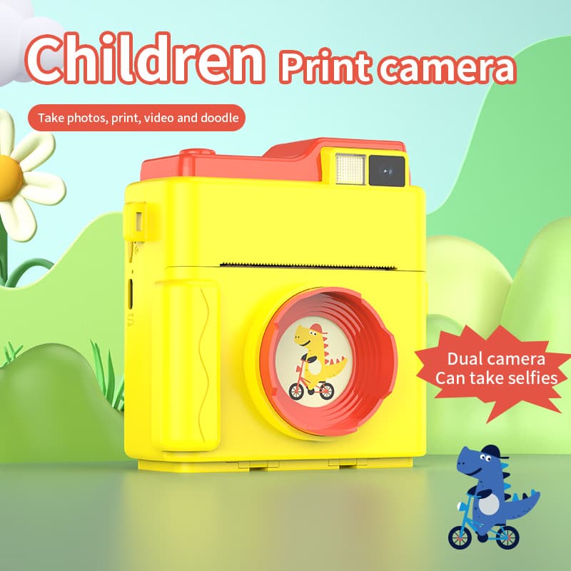 Instant Print Kids Camera HD Video Recording Toy Camera with Thermal Printing Paper
