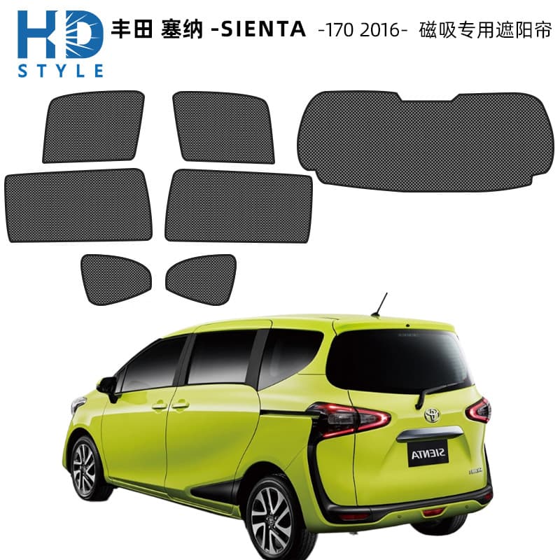 Car Mesh Magnetic Sunshade Sun Visor for Senna, Cruiser, Prado Series, Rav4, Rongfang, Wilanda