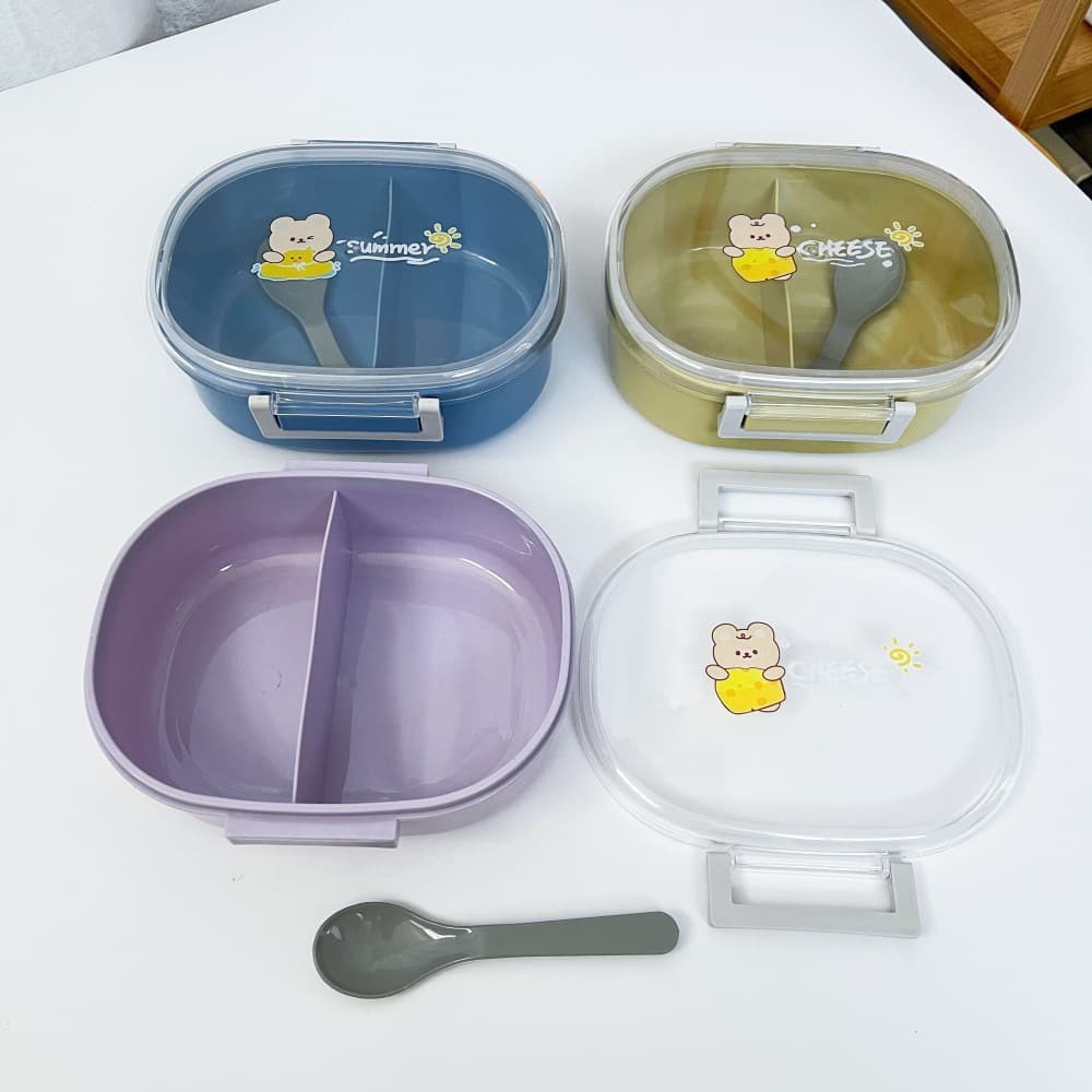 Cross-border Lunch Box Children Plastic Bento Box Divided Sealed Fruit Fresh-Keeping Box Primary School Student Insulated Lunch Box Manufacturer
