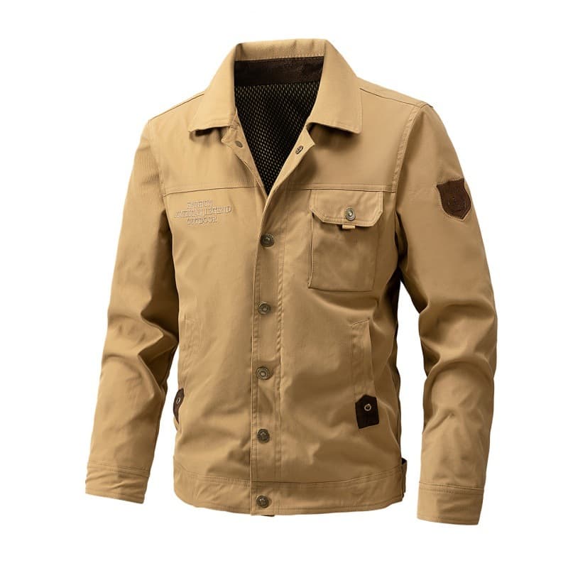 Cross-Border New American Tough Guy Jacket, European and American Retro Men's Jacket, Young Men's Simple Fashion Trendy Jacket
