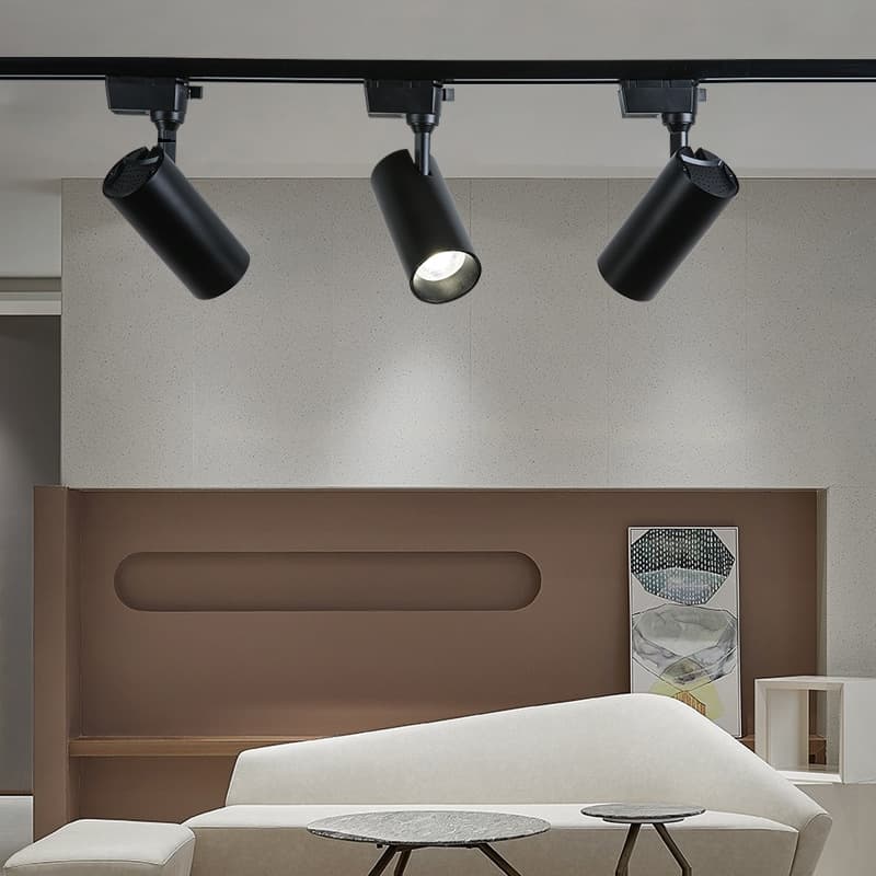Track Light for Clothing Store Background Wall, Commercial Energy-Saving Spotlight, Surface-Mounted Live Streaming COB High Color Rendering