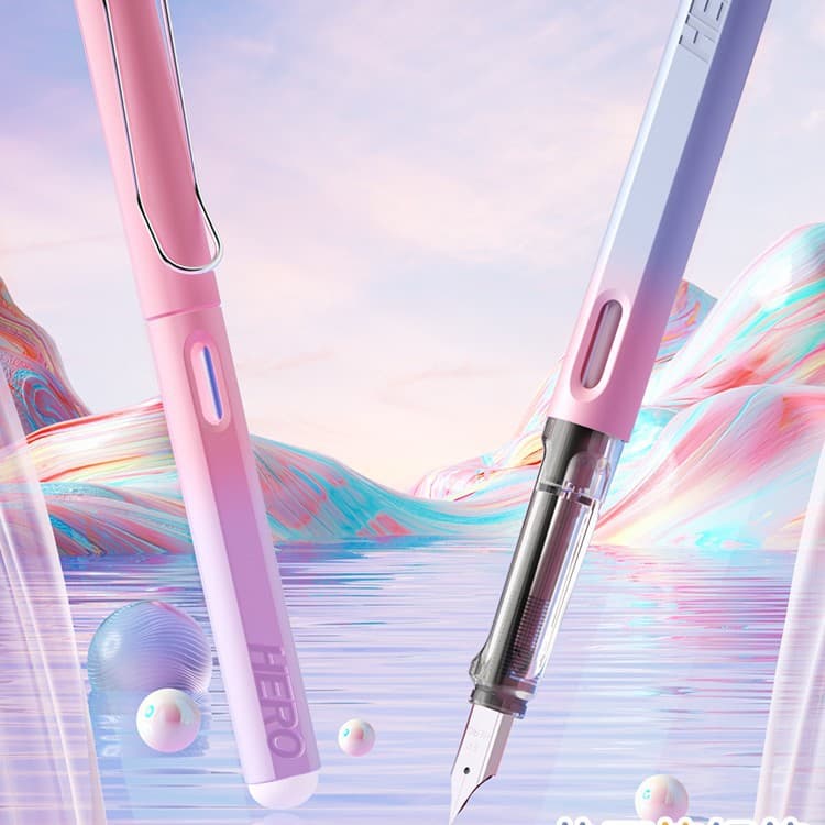Hero thermal erasable pen for third-grade primary school students special thermal ink bag for children to practice calligraphy genuine rigid pen for beginners