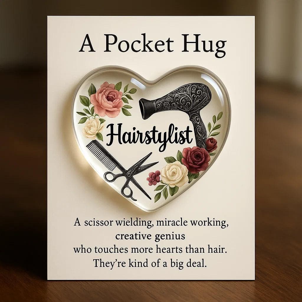 Cross-Border Pocket-Sized Love Greeting Card with Heart-Shaped Angel Statue and Inspirational Emotional Card for Commemorative Decoration