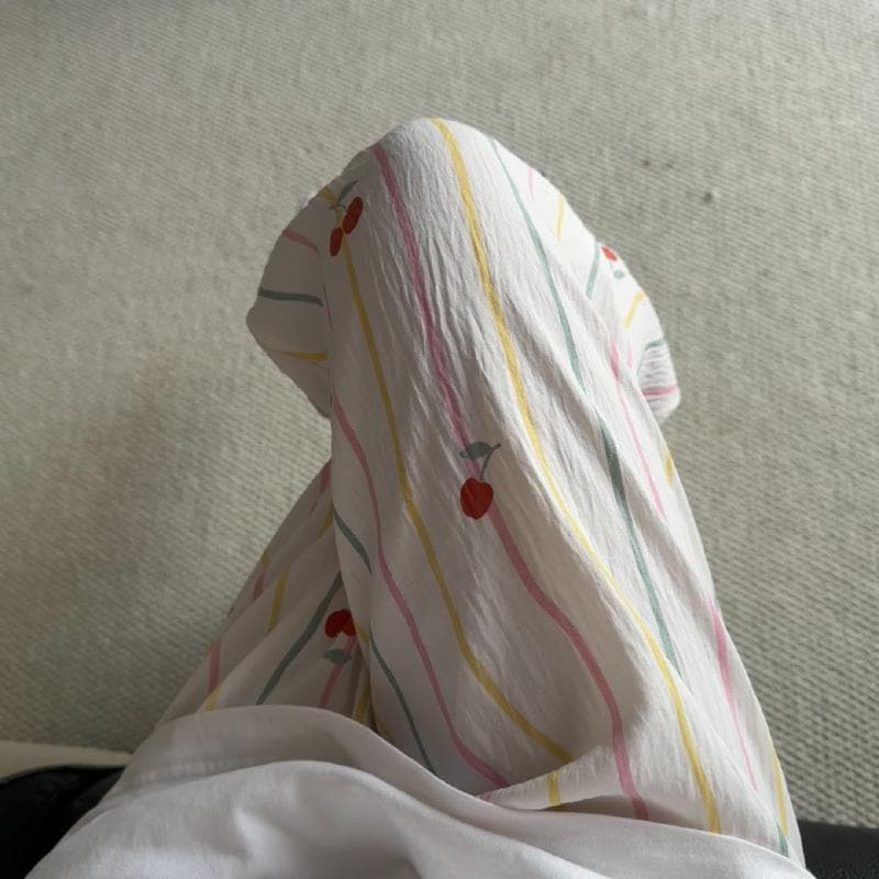 Women's Printed Sleep Pants, Thin Student Casual Mosquito-Proof Pants, Homewear Wearable Outdoors