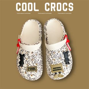 Crocs-style shoes for men, 2025 new arrival summer extra thick slippers, closed-toe sandals, anti-slip, casual, soft sole, beach shoes for men.