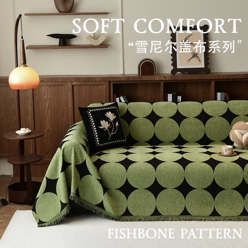 Premium Vintage Retro Chenille Sofa Cover Sofa Slipcover Sofa Pad New Style Sofa Throw Cover