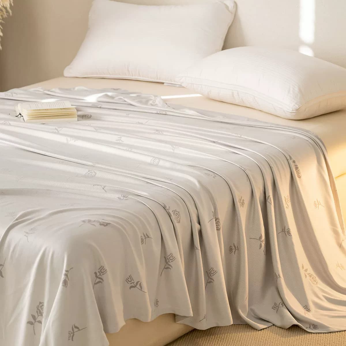 Bamboo Fiber Blanket, Ice Silk Blanket, Bamboo Fiber Throw, Cooling Blanket, Office Nap Blanket, Summer Quilt, Air Conditioning Blanket