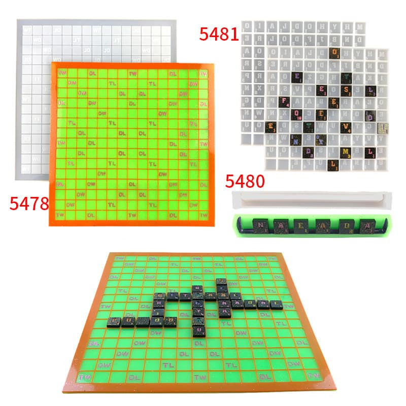 English alphabet spelling word game silicone mold spelling words desktop competition learning English glue mold