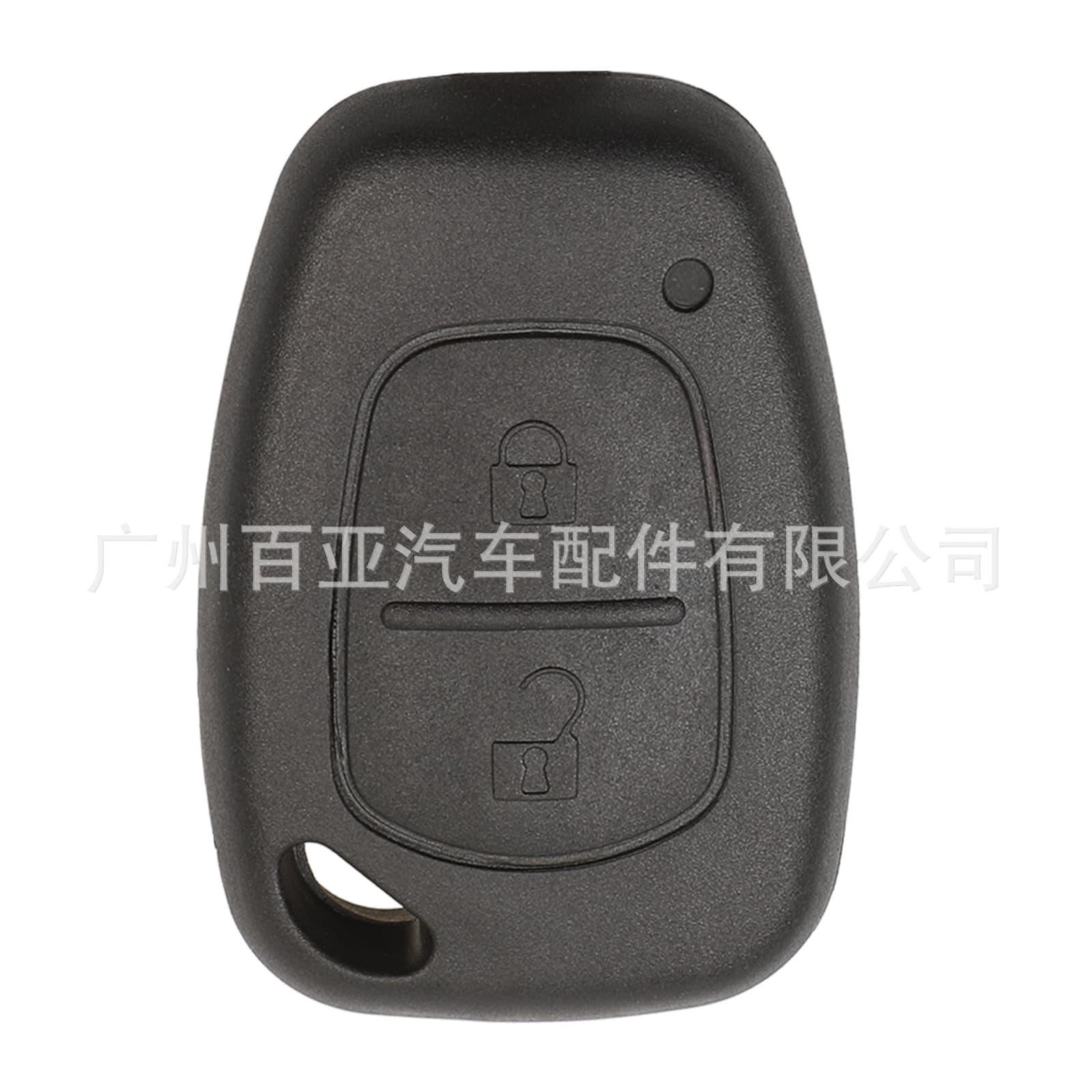 Replacement 2-button straight remote car key shell for Renault, without blade and key blank