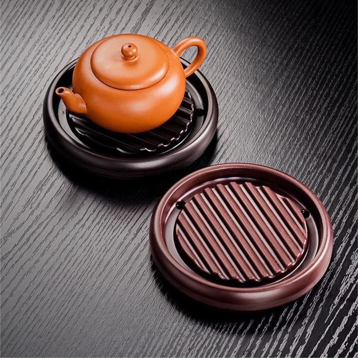 Bakelite Pot Saver Tea Cup Coaster Purple Clay Teapot Stand Health Pot Heat Insulation Mat Teapot Base Dry Brewing Platform Tea Accessories