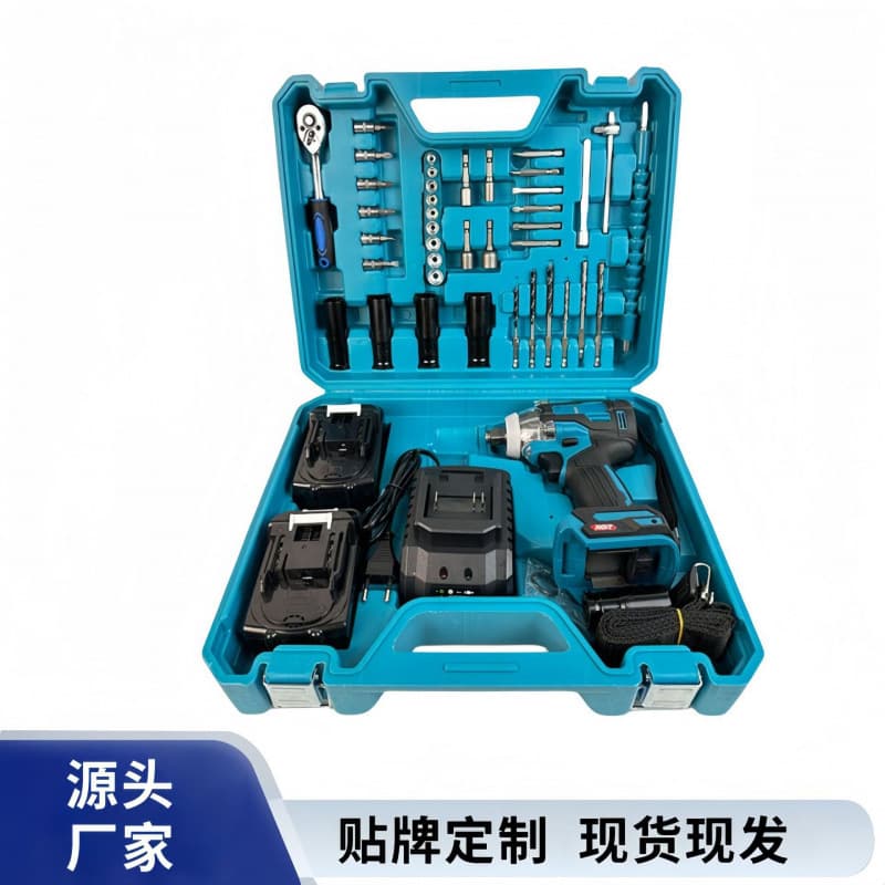 Brushless 2-in-1 Wrench Impact Driver Electric Screwdriver High Power Air Impact Wrench 31-Piece Tool Set