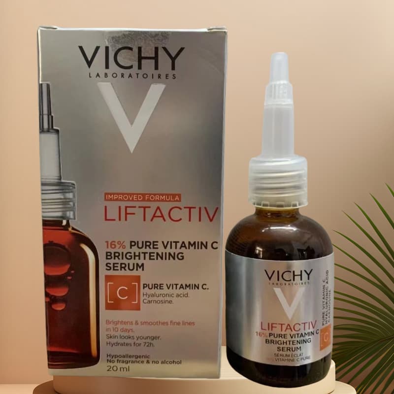 Vichy 16% VC Ampoule Serum 20ml High Concentration Anti-oxidation Brightening Firming Improve Dullness Collagen