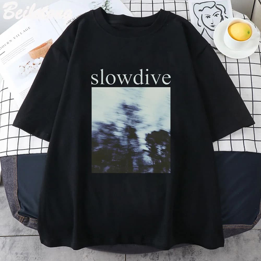 Slowdive T Shirt for Woman Oversize Tshirts Women Casual Har