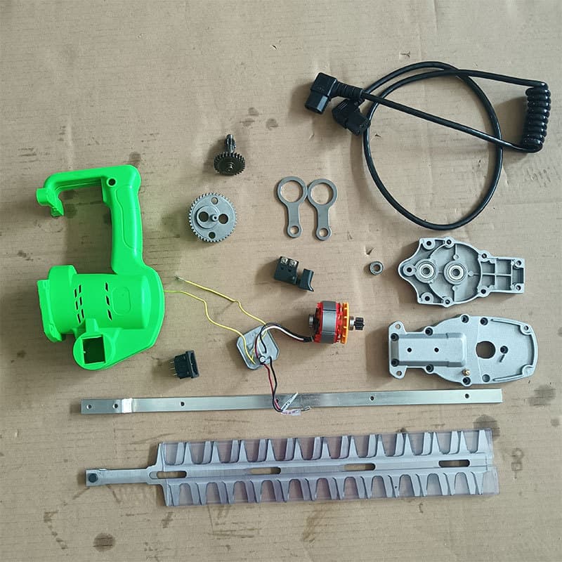 Electric hedge trimmer accessories: aluminum alloy housing, double-headed power cord, double-blade drive gear, motor controller