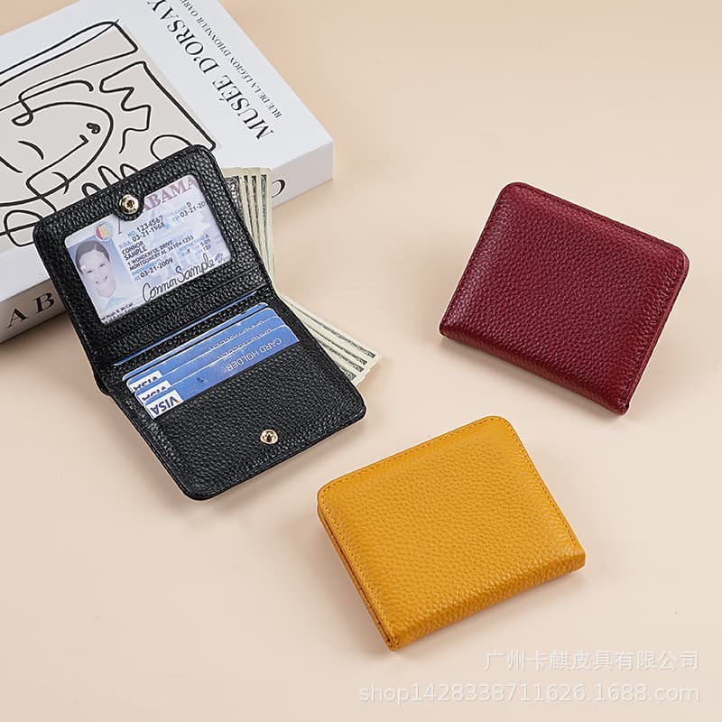 Foreign trade coin purse for men and women 2025 new student fashion trend cute small large capacity folding small wallet