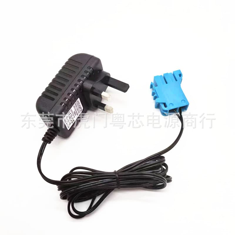 12V charger British standard suitable for Peg Perego children's ride-on toy car battery power adapter