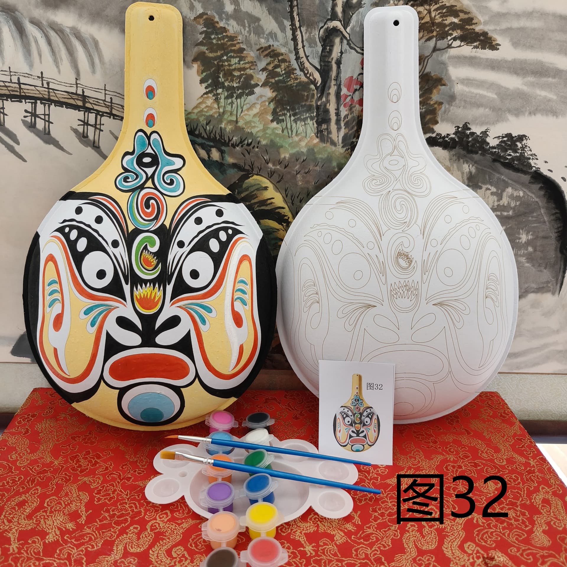 Large size 2026, over 70 blank designs with textured patterns, horse ladle face masks, craft, coloring, teaching, study tour for the Year of the Horse.