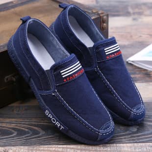 Men's Shoes 2026 Spring Slip-On Old Beijing Cloth Shoes Casual Sports Lazy Versatile Breathable Anti-Slip Sneakers