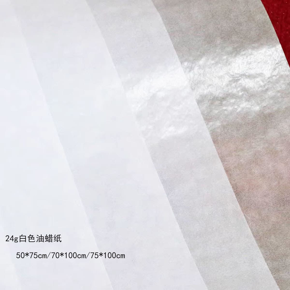 Wholesale 22g translucent oil wax paper, clothing packaging oil barrier paper, hardware compartment scratch-resistant paper, white wax paper