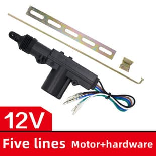 Universal Car Central Lock 12/24V Modification 2-Wire 5-Wire Central Locking Motor for Vans and Sedans