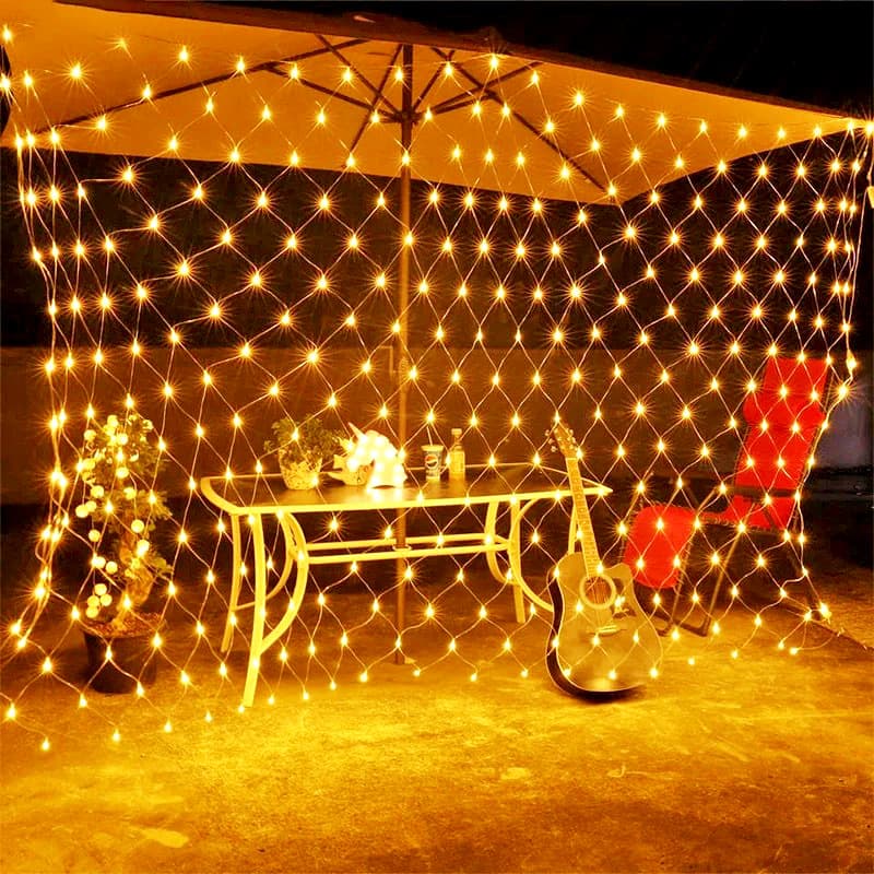 LED Outdoor Fishing Net Light Waterproof Garden Decorative Light Starry Sky Glowing Mesh Light Hotel Lawn Light String Lights