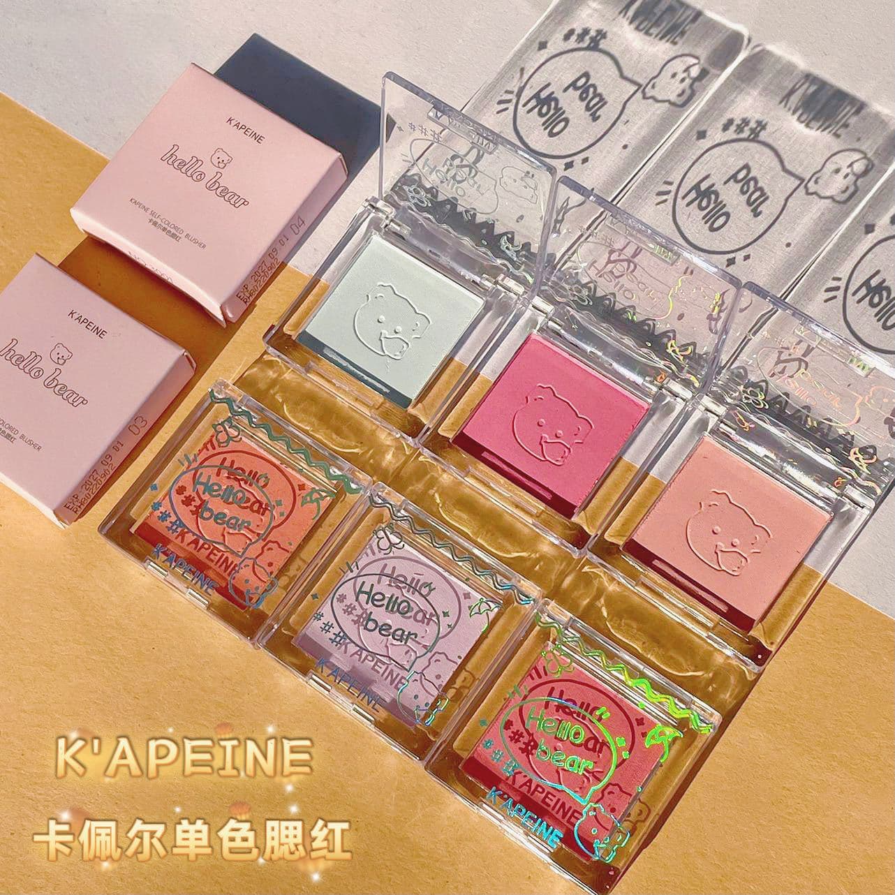 Kaper Monochrome Blush Orange Pile Blue Cheek Purple Palette Matte Vitality Nude Makeup Contouring Palette Affordable