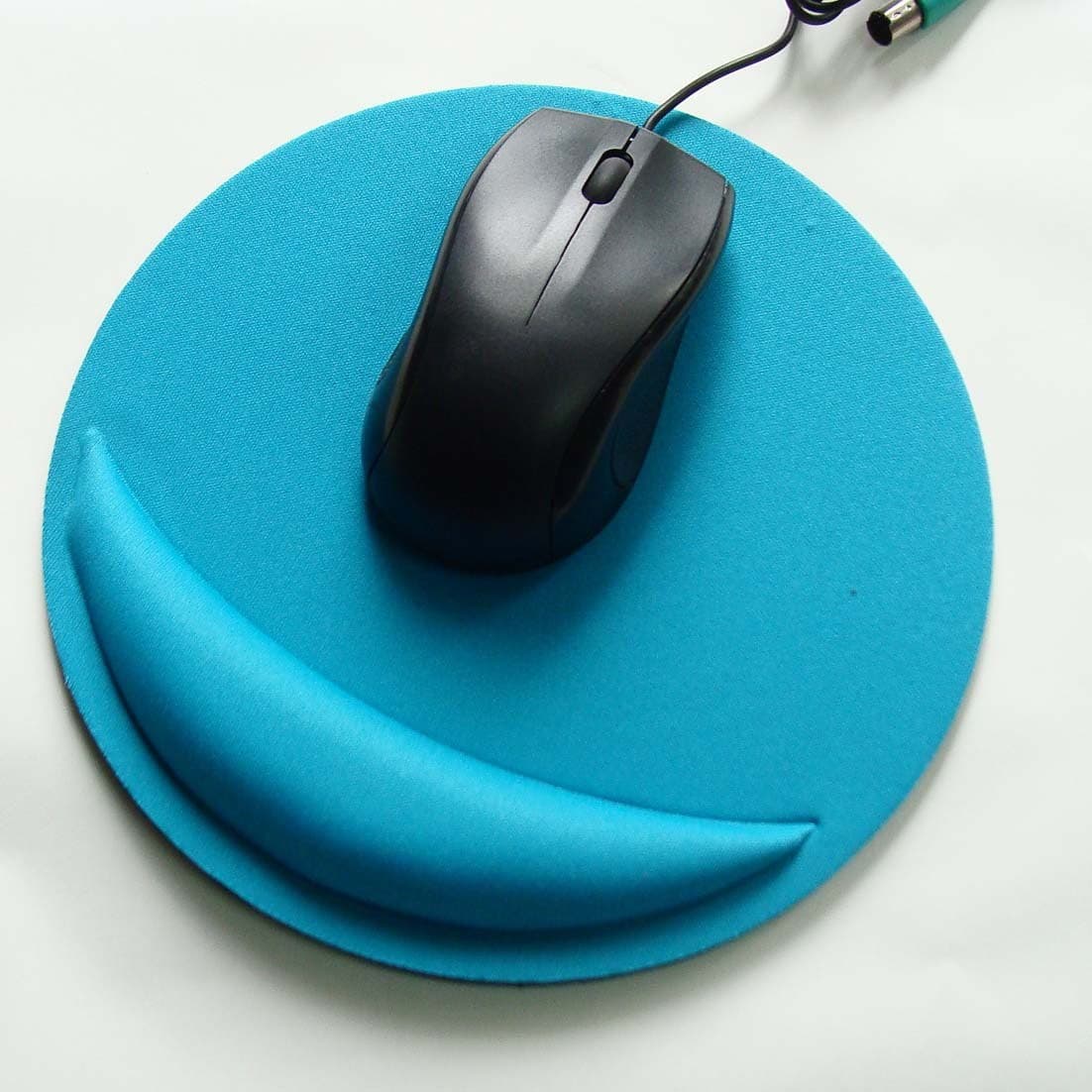 EVA Crescent Moon Factory Direct Gaming Mouse Pad Solid Color Round Wrist Support Mouse Pad Soft Wrist Rest Mouse