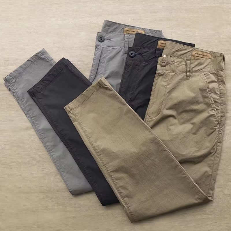 Men's Wear-resistant Pants for Work Summer Thin plus size Dirty-resistant Labor Protection Pants for Work Loose Work Pants for Men