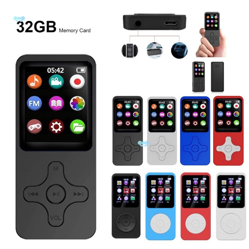 MP3 Player Bluetooth-compatible 5.0 Portable HiFi Music