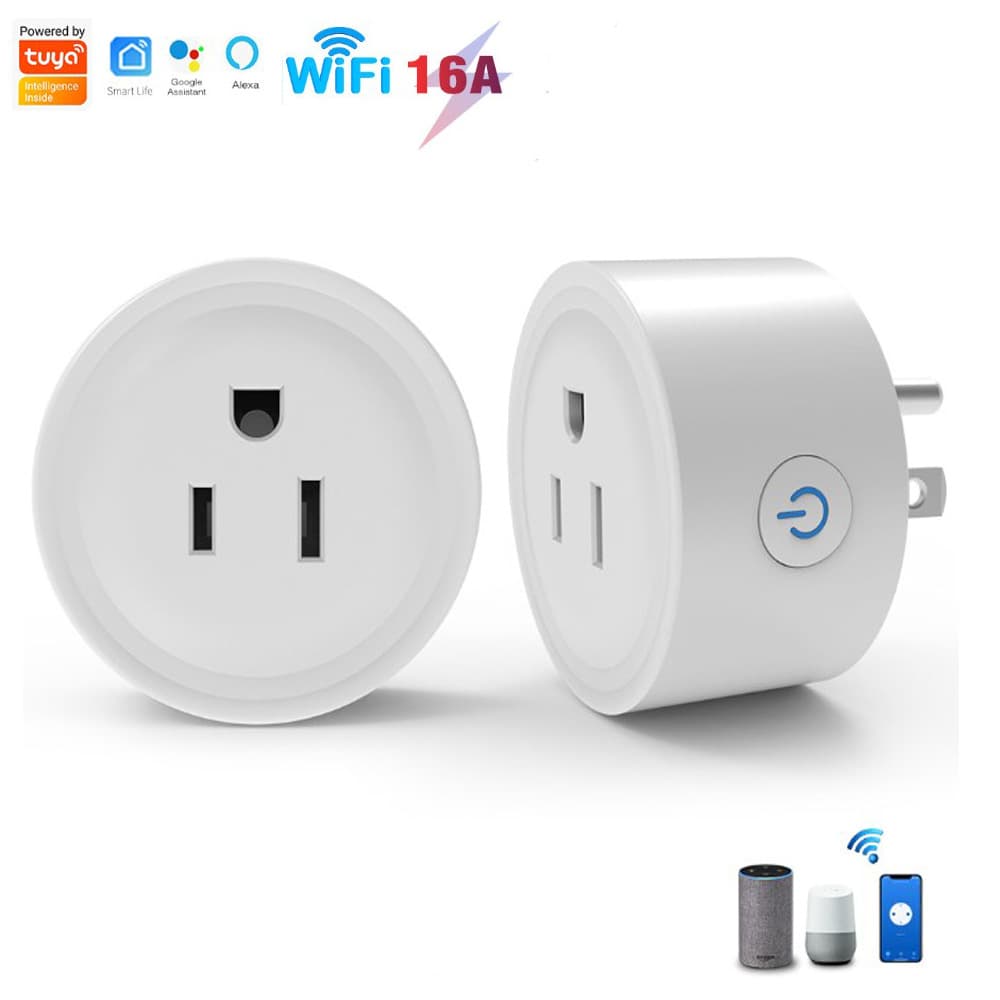 Graffiti US Standard WiFi Smart Socket with Remote Control and Timer Switch via Mobile Phone, 16A US Standard Plug