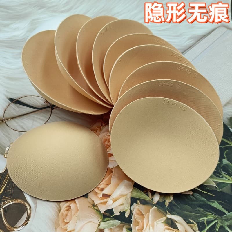 Oval sponge bra pads for sports bras, swimwear, yoga wear, homewear, lingerie cup inserts factory direct supply