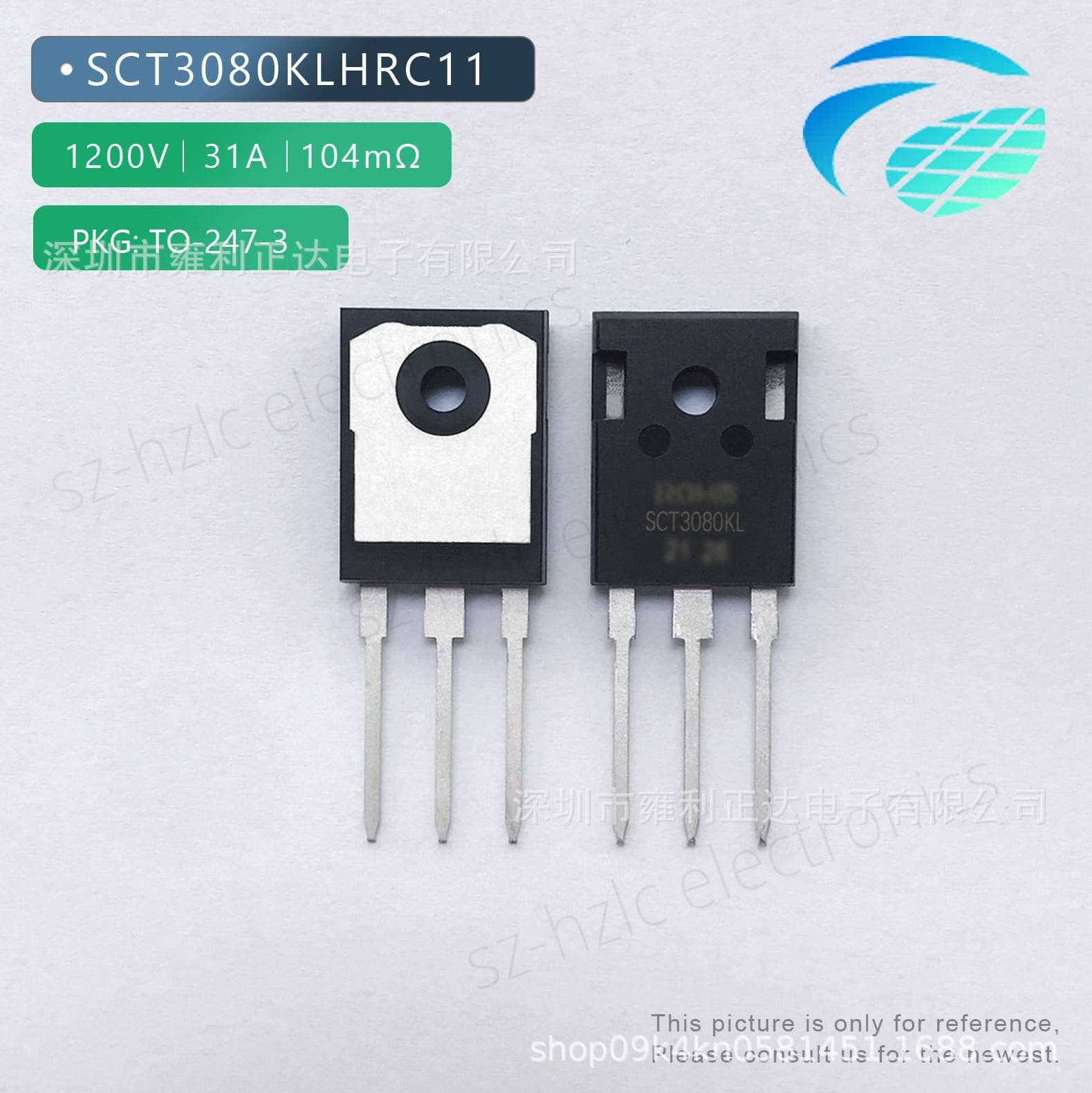 Genuine Stock SCT3080KLHRC11 Package TO-247 Electronic Components IC Chip, VAT Invoice Available