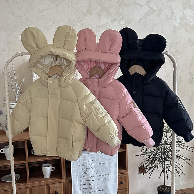 Korean-style Thick Cotton Coat for Boys and Girls, Autumn and Winter Newborn Baby Cotton Jacket, Export Quality
