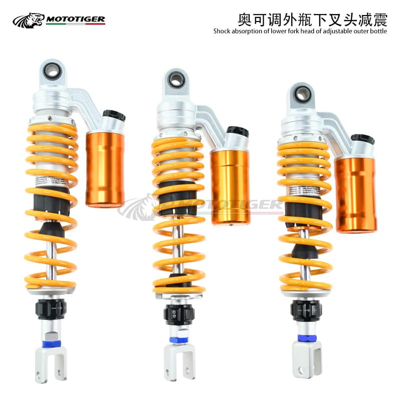 Motorcycle Electric Vehicle Modified Shock Absorber With Bottle Rear Shock Absorber Damping Adjustable True Shock Absorber