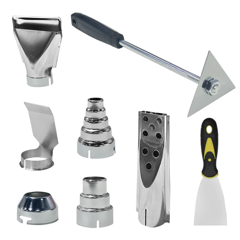 Heat Gun Flat Nozzle Long Tube Nozzle Large Flat Mouth 3-Layer Hot Shrink Film Bend Head Mouth Industrial Spray Nozzle Cover