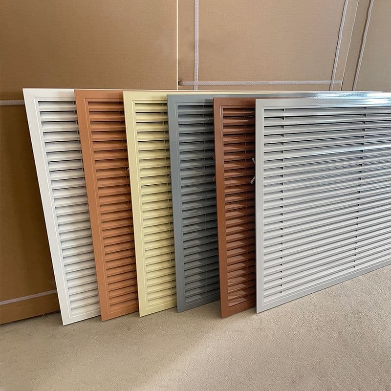 Aluminum alloy louvered underfloor heating manifold cover, home decoration mesh, radiator cover, air outlet access cover.
