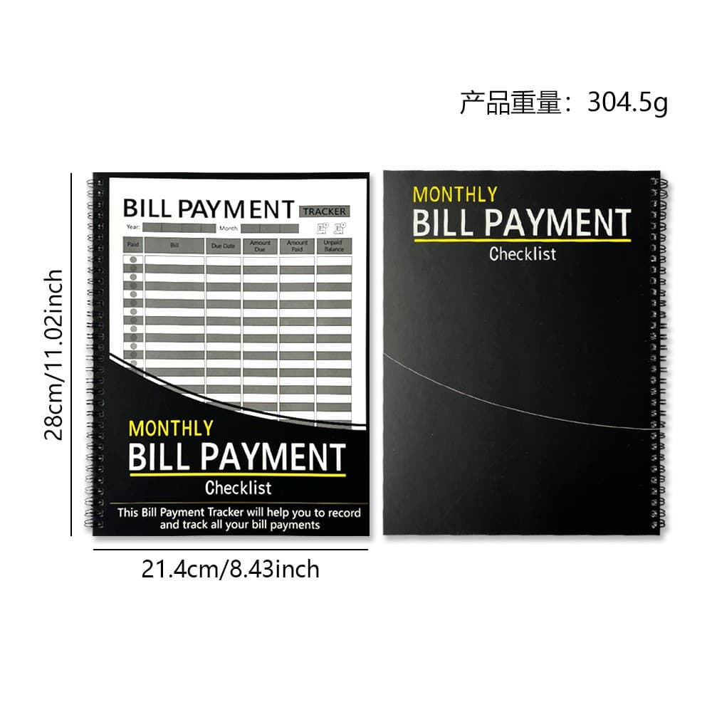 Cross-border new product Bill Tracker Notebook bill notebook handbook money saving record book ready stock